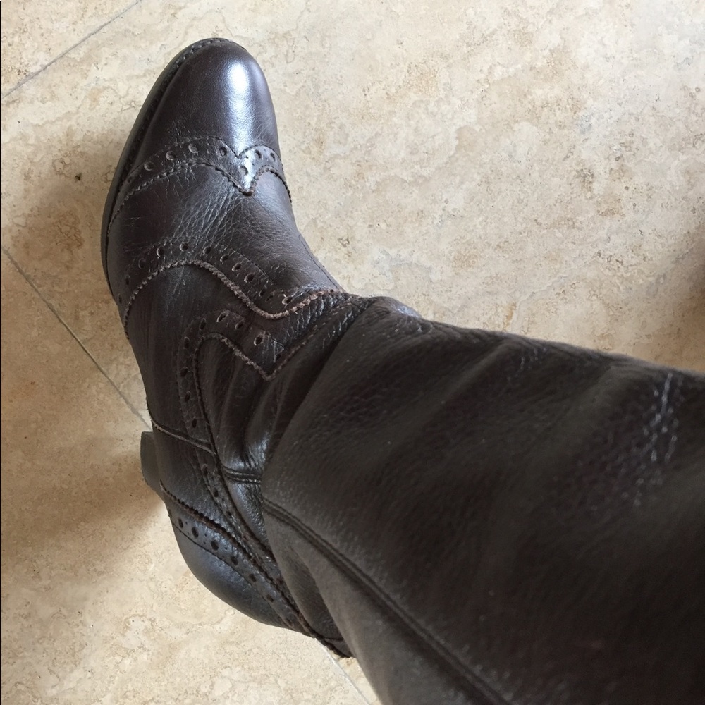 Michael kors dark brown boots